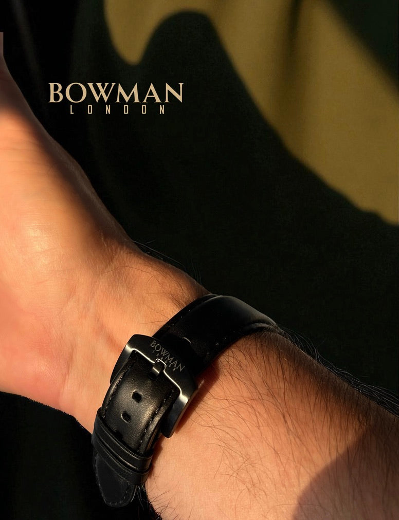 Bowman Signature Leather Strap, timeless style, modern convenience.