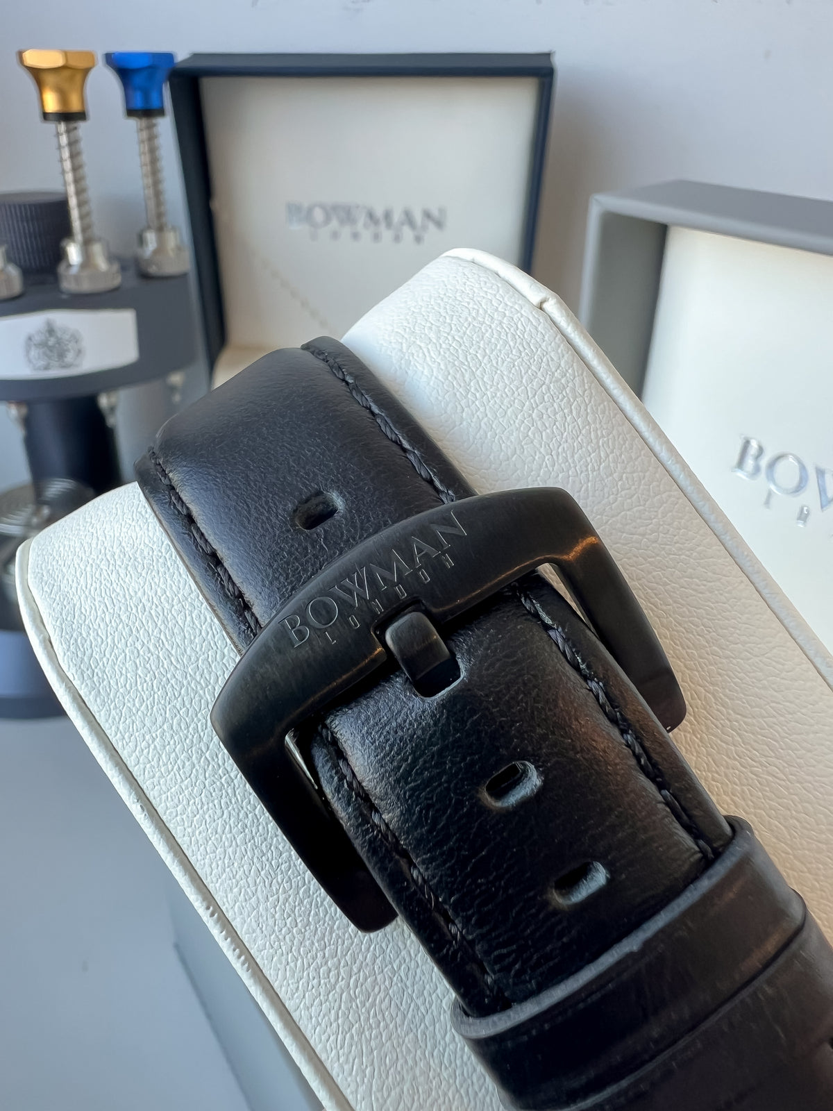 Bowman Signature Leather Strap, timeless style, modern convenience.