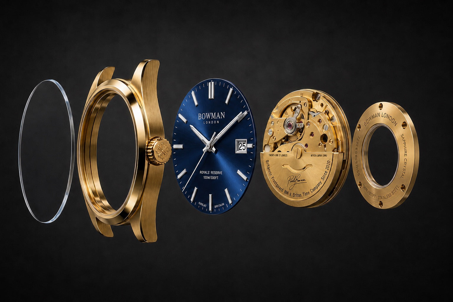 Royal’s Reserve Automatic 40mm 18K Gold Infusion Gold Dial