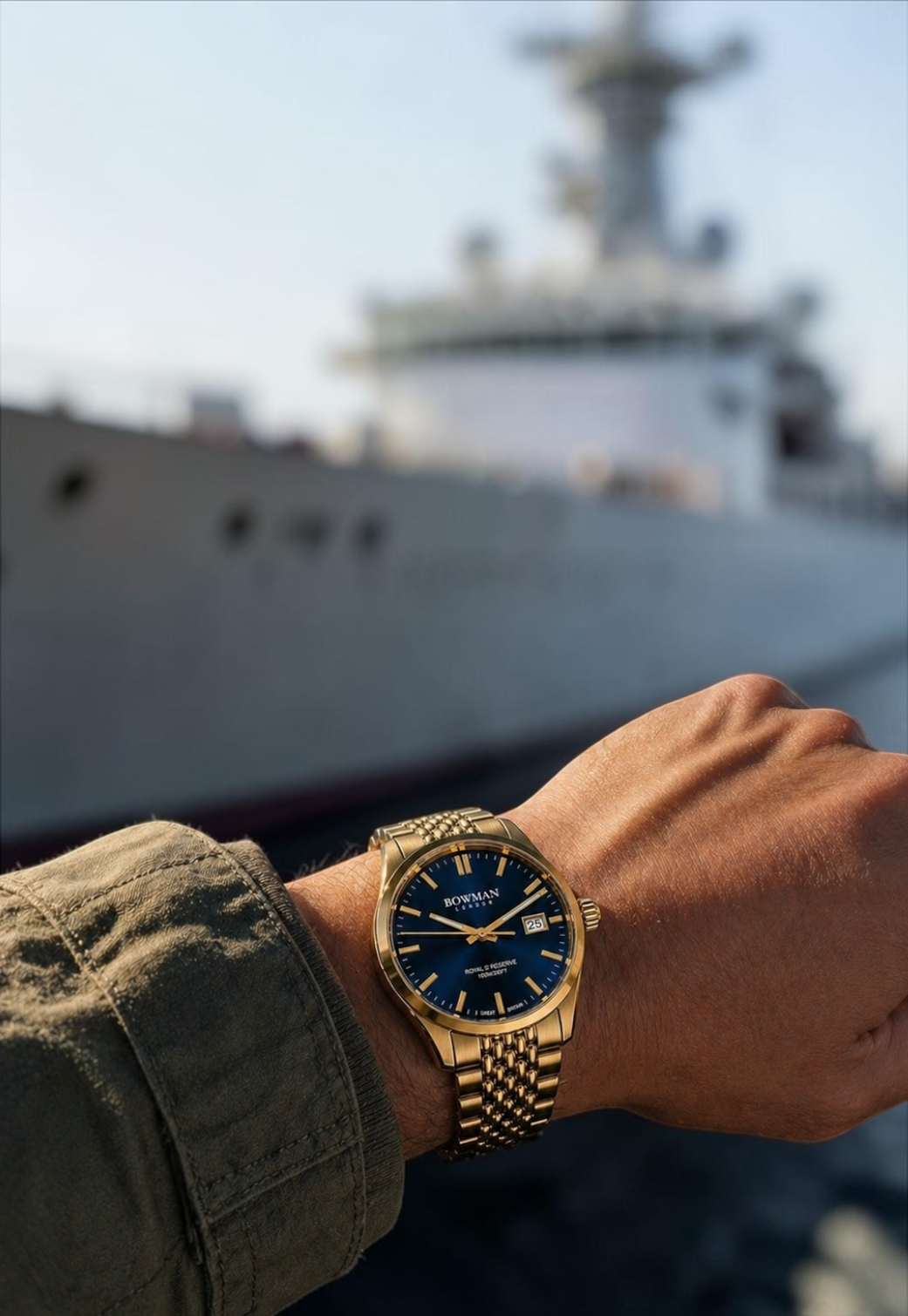 Royal’s Reserve Automatic 40 mm Gold Infusion Navy
