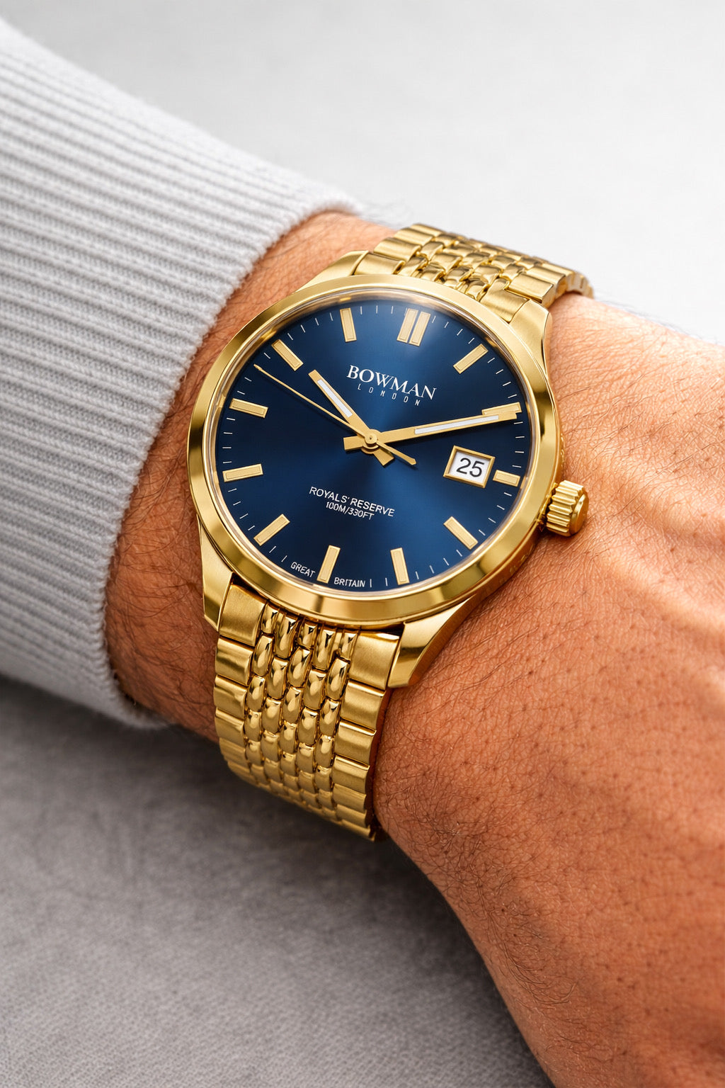 Royal’s Reserve Automatic 40 mm Gold Infusion Navy