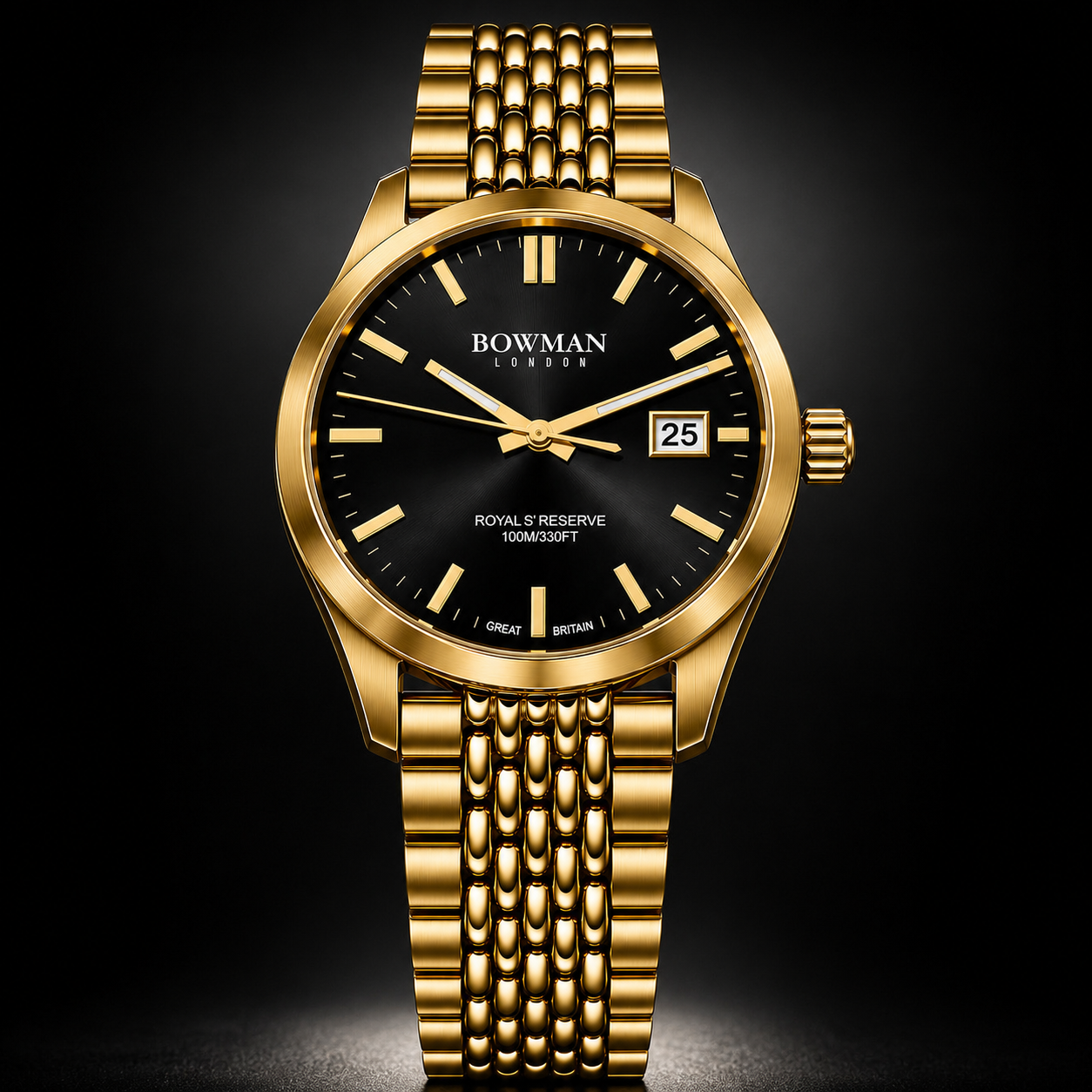 Royal’s Reserve Automatic 40 mm Gold Infusion Jet Black