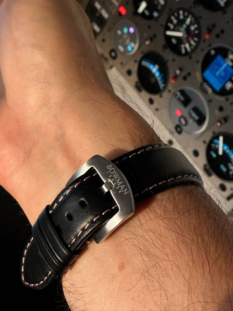 Bowman Signature Leather Strap, timeless style, modern convenience.