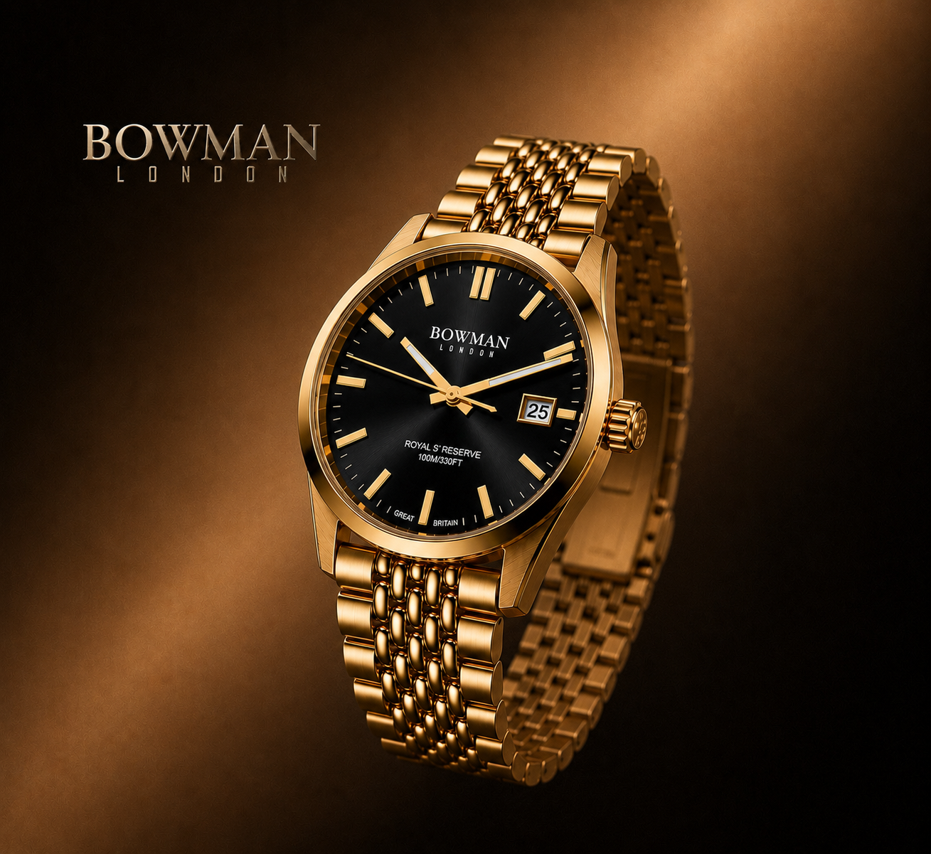 Royal’s Reserve Automatic 40 mm Gold Infusion Jet Black