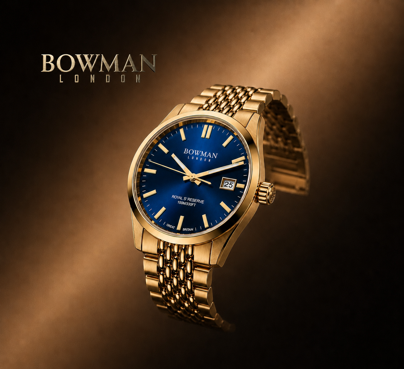 Royal’s Reserve Automatic 40 mm Gold Infusion Navy