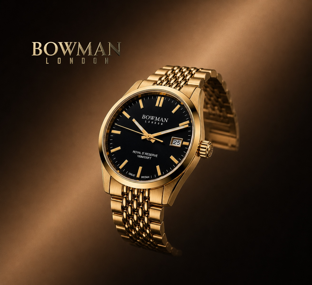 Royal’s Reserve Automatic 40 mm Gold Infusion Jet Black
