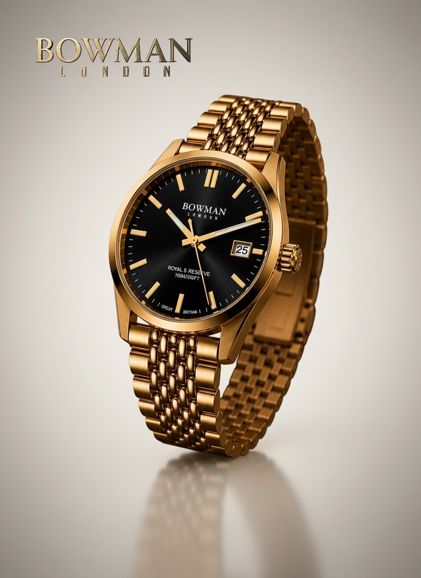 Royal’s Reserve Automatic 40 mm Gold Infusion Jet Black