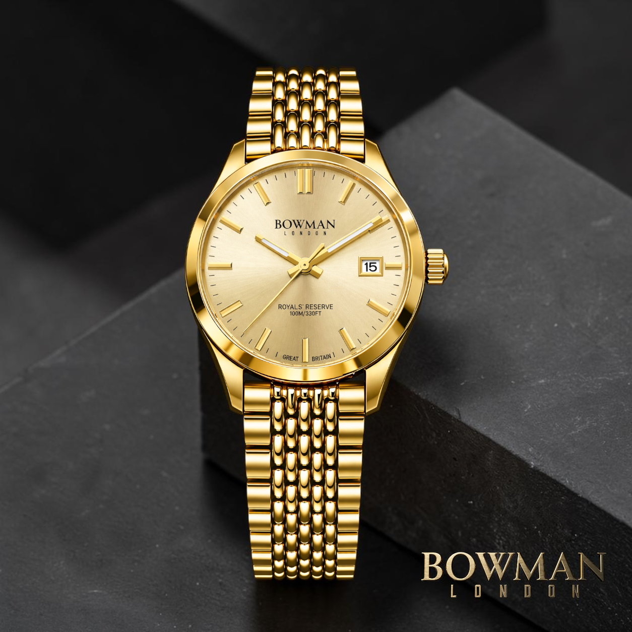 Royal’s Reserve Automatic 40mm 18K Gold Infusion Gold Dial