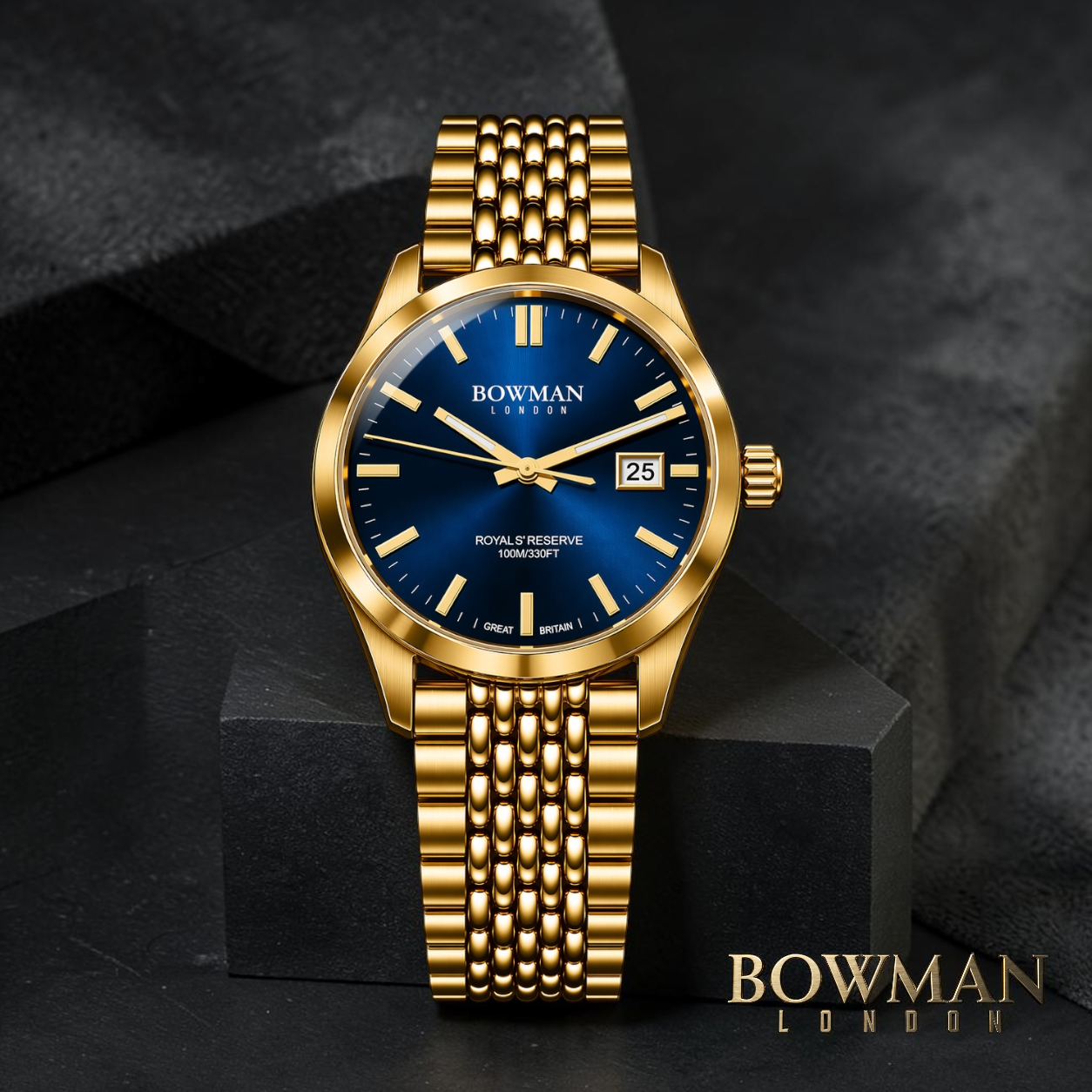 Royal’s Reserve Automatic 40 mm Gold Infusion Navy